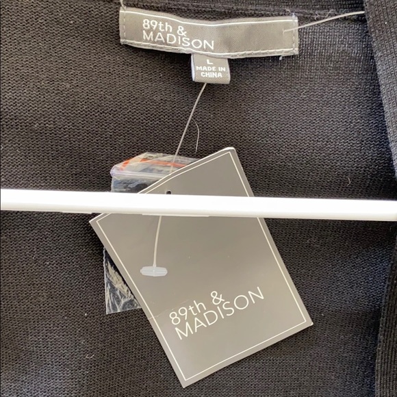 Black Half Sleeve Cardigan (New) - Picture 2 of 4